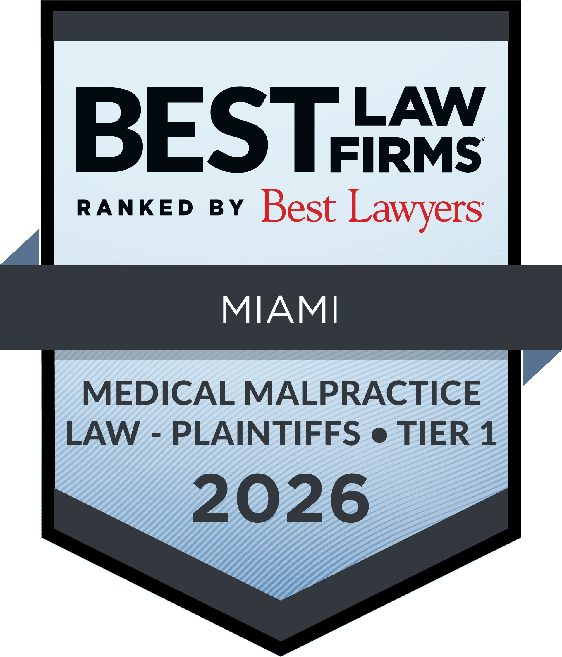 Boyers Law Group Again Earns Regional Tier 1 – Miami – Ranking in Best Law Firms 2026 for Personal Injury Litigation and Medical Malpractice Law – Plantiffs